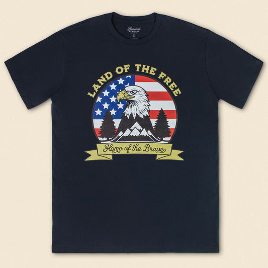 LAND OF THE FREE T-SHIRT - NAVY