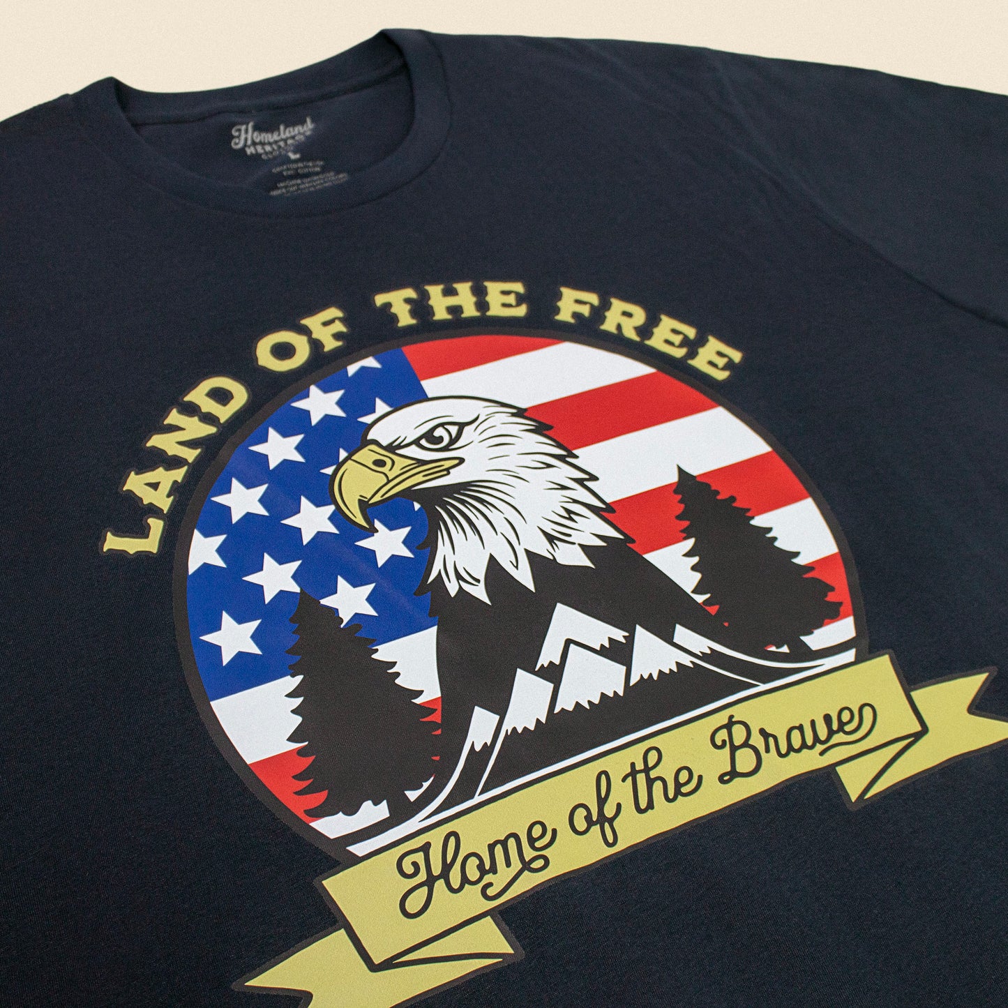 LAND OF THE FREE T-SHIRT - NAVY